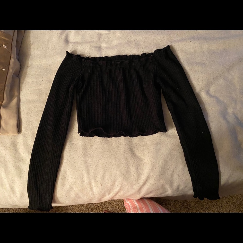 Off the shoulder top W/ High waisted skirt